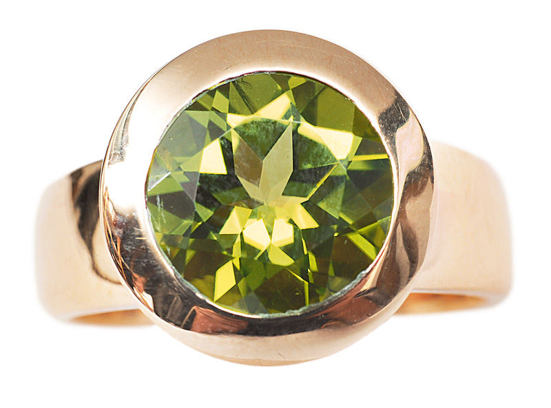 A peridot ring