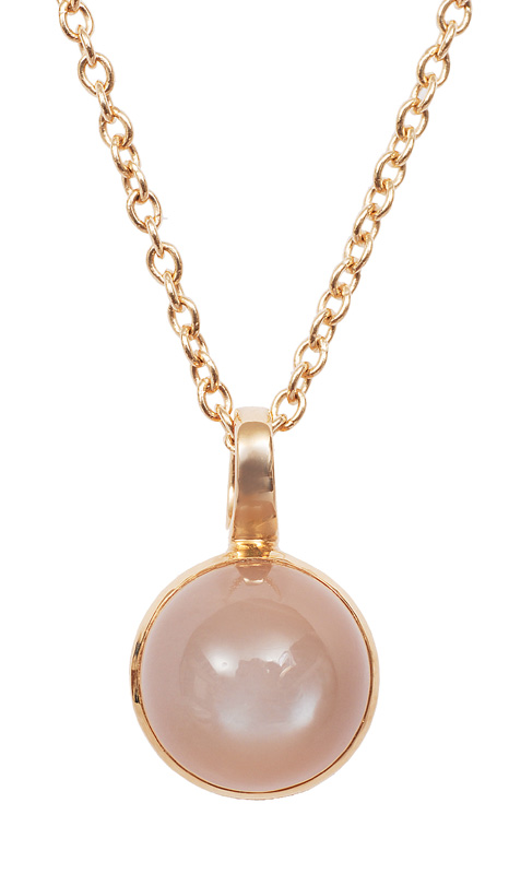 A moonstone pendant with necklace