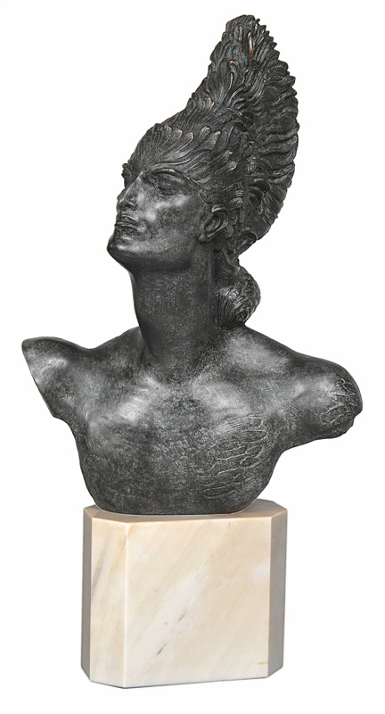 A bronze bust "Achill"