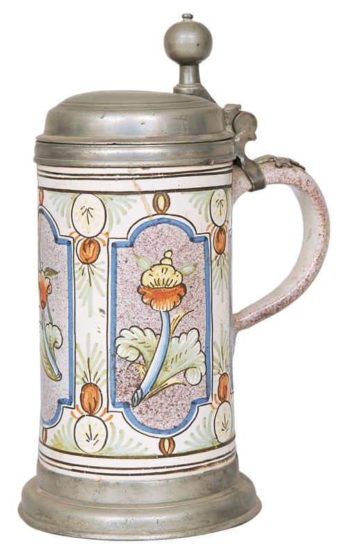 A faience tankard