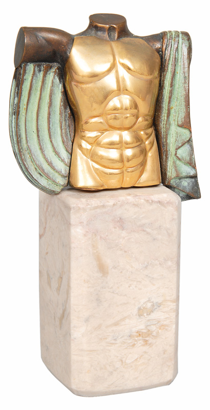 A bronze figure "Eros" of the series "Les beaux arts"