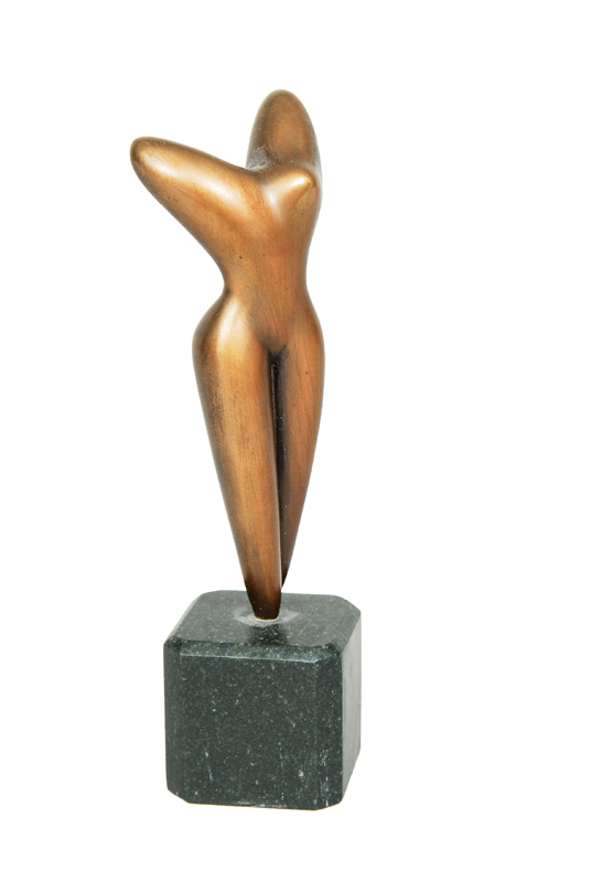 A bronze figure "La Danse" of the series "Les beaux arts"