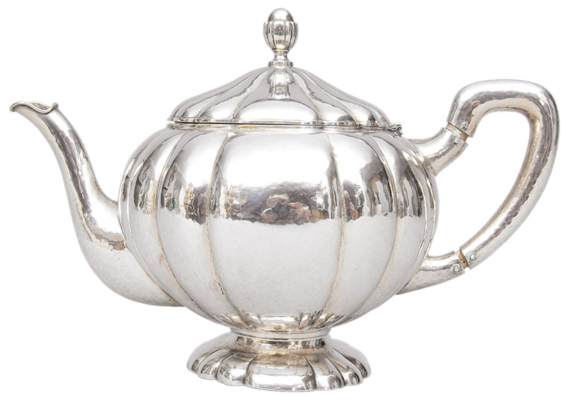 An Art Nouveau tea pot
