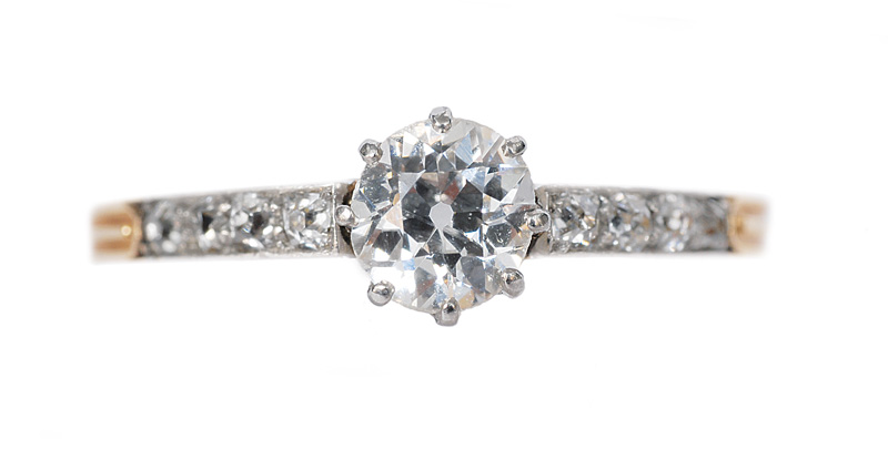 Jugendstil-Diamant-Ring