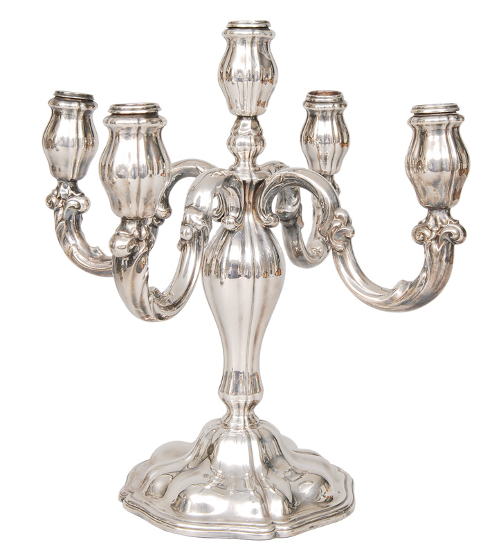 A candelabra in the style of Baroque