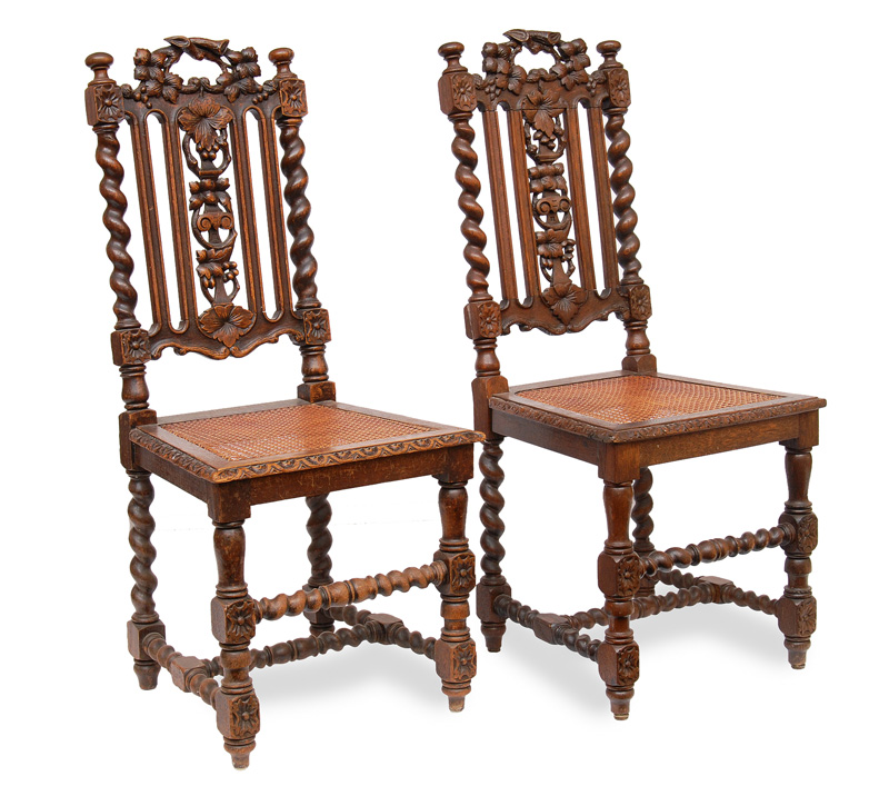 A pair of Historismus chairs