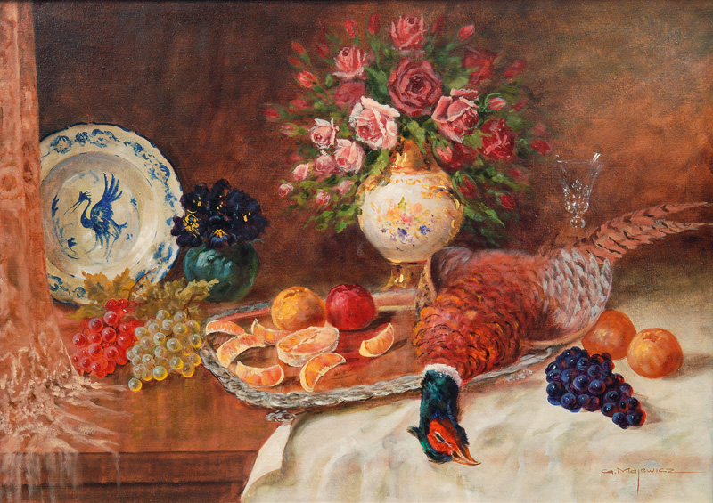 Table Still Life with Pheasant