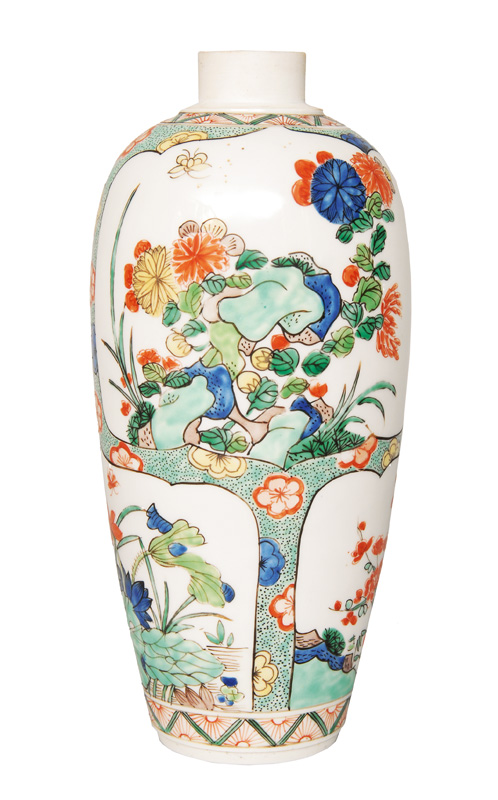 A vase in the Famille Verte style