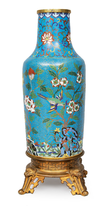 A large cloisonné vase