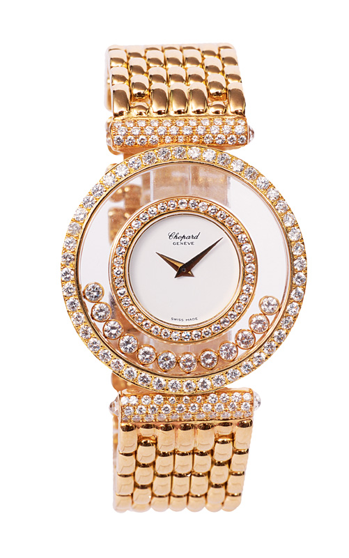 A gentlemen"s wrist watch "Happy Diamonds" by Chopard