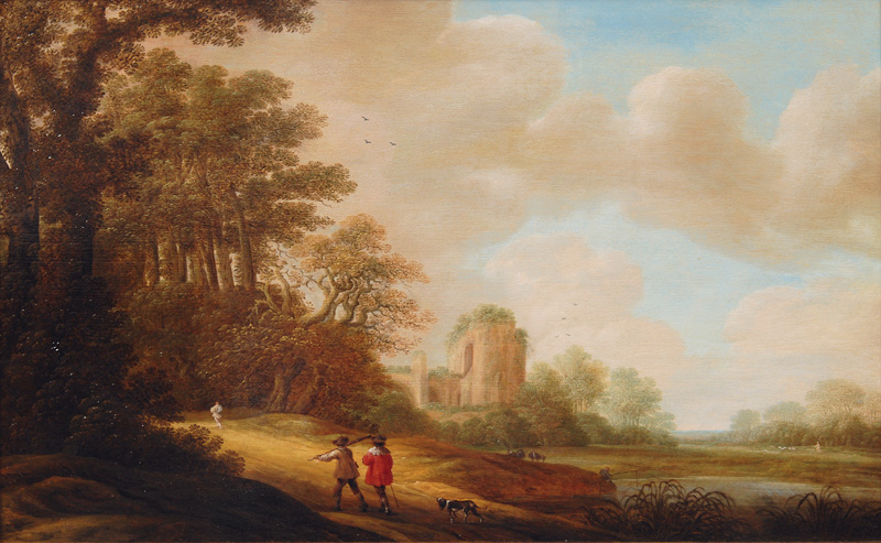 Ideal Landscape with Ruins of a Church