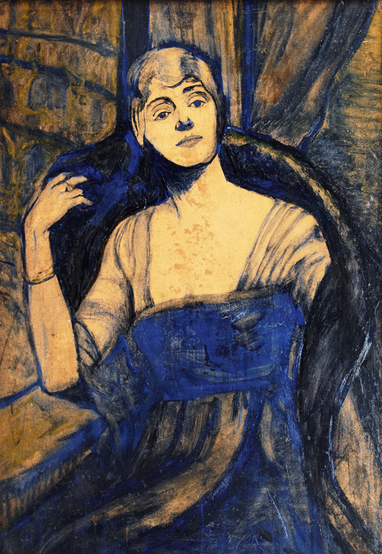 Erich Hartmann - Portrait of a seated Lady Portrait of a seated Lady