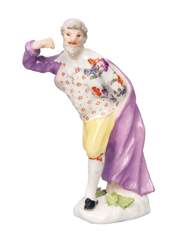 A rare figurine "Pantalone" from the Commedia dell" Arte