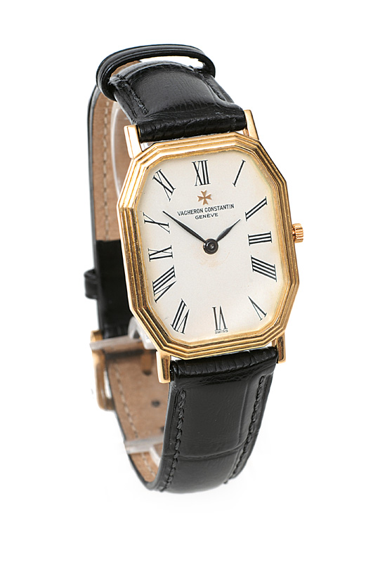 A gentlemen"s wrist watch by Vacheron Constantin