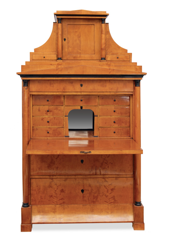 A Biedermeier writing cabinet
