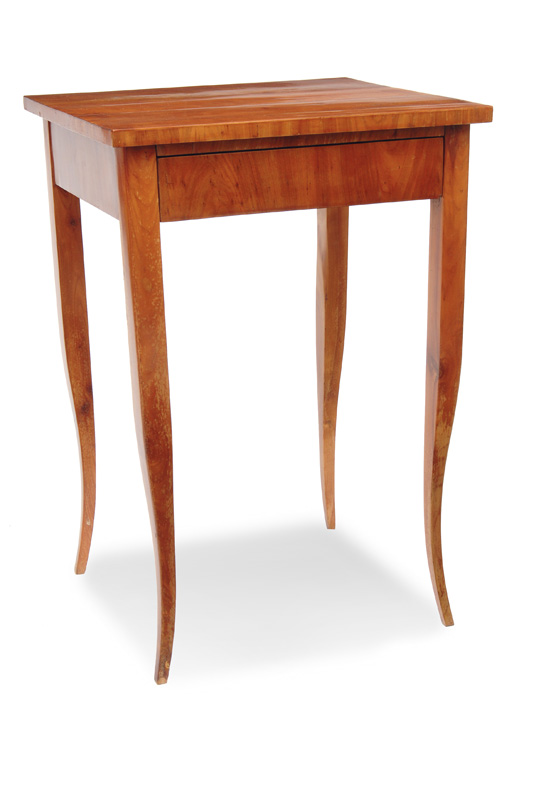 A small table in the style of Biedermeier