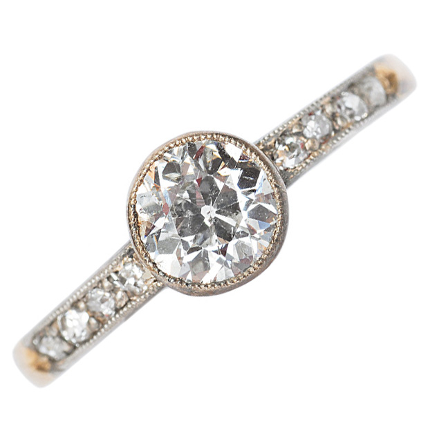 Jugendstil-Diamant-Ring