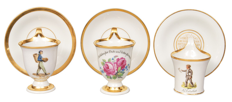 A set of 3 Berlin souvenir-cups