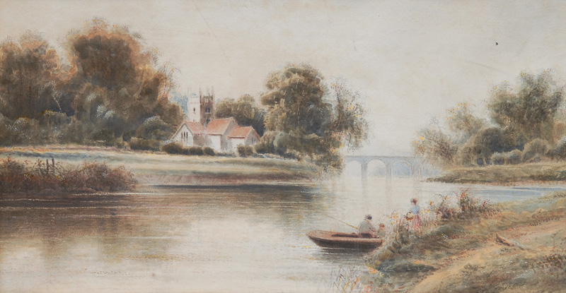 Angler by a River