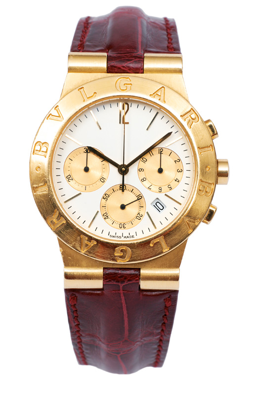 A gentlemen"s watch "Diagono Chronograph" by Bulgari
