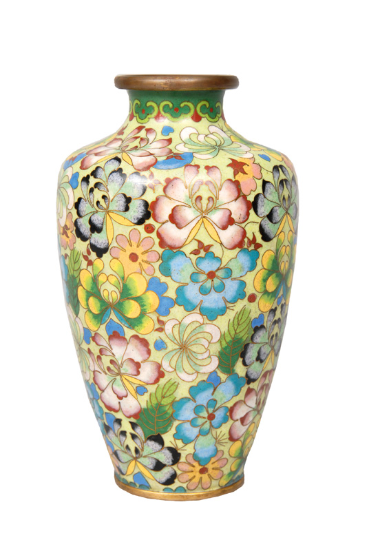 A cloisonné vase