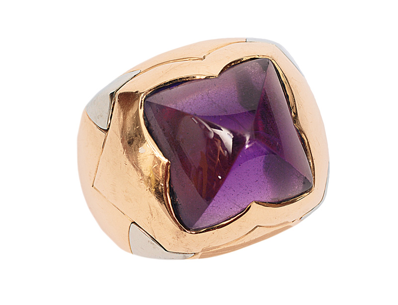 An amethyst ring by Bulgari