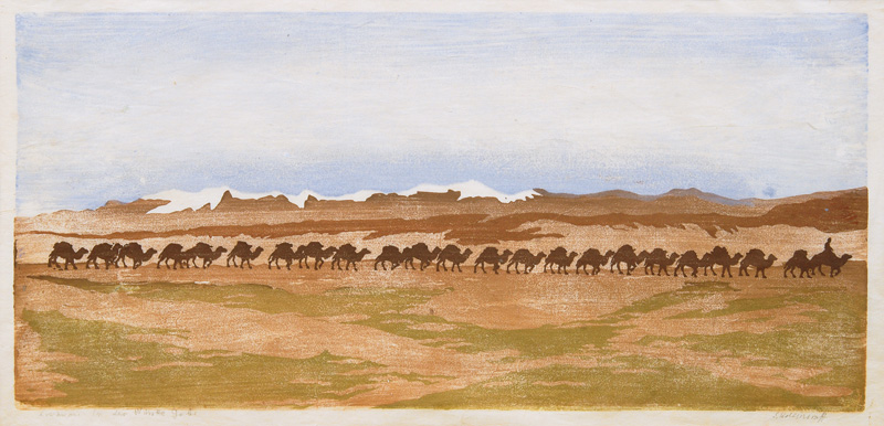 Caravan in the Gobi Desert