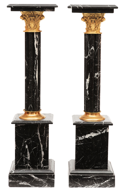 A pair of marble columns