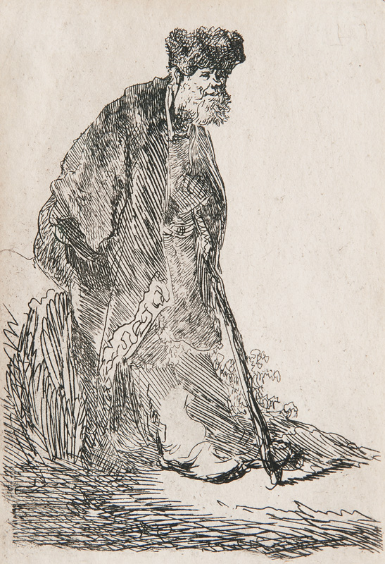 Bearded Man, leaning to a Mound