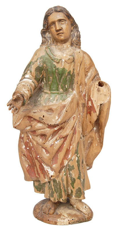 A wood sculpture "Saint"