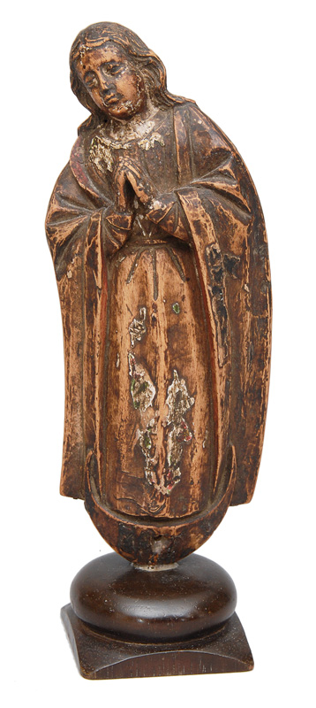Holz-Skulptur "Mondsichel-Madonna"