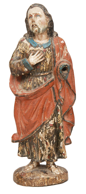 A wood sculpture "Saint John"