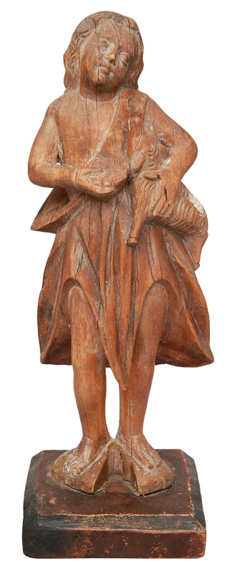 A wood sculpture "John the Baptist"