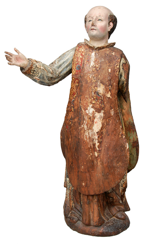 Holz-Skulptur "Heiliger"