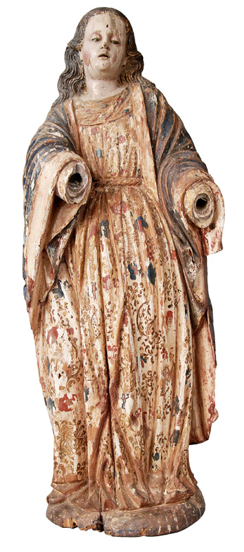 A wood sculpture "Saint"