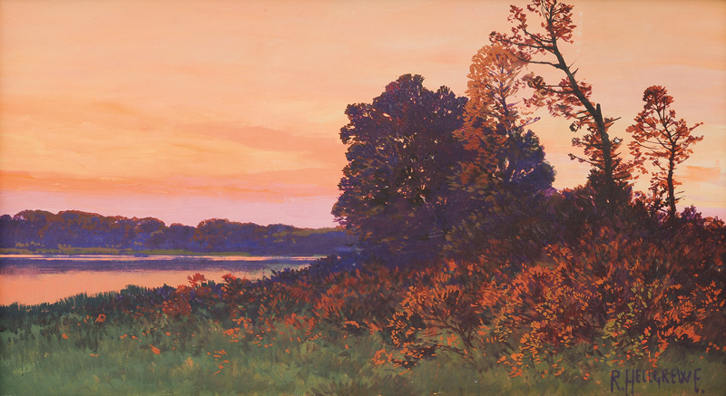 Rudolf Hellgrewe - Sunset at the Wannsee Sunset at the Wannsee