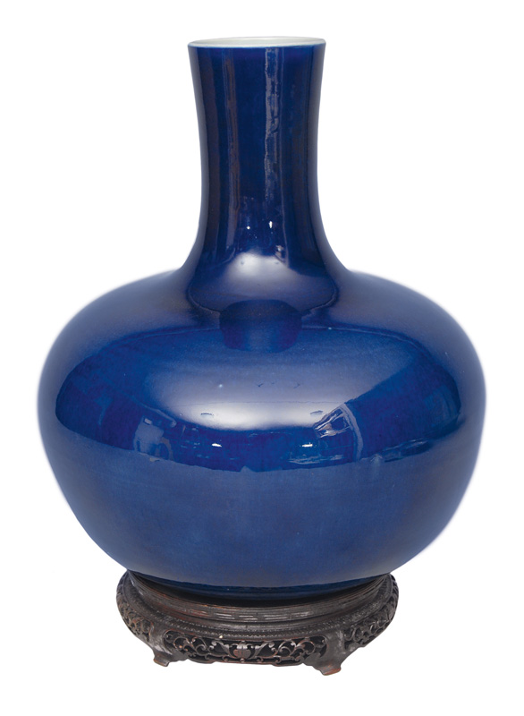 Große monochrome Schulterhals-Vase