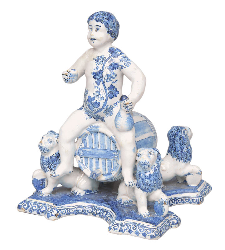 Fayence-Figur "Bacchus"