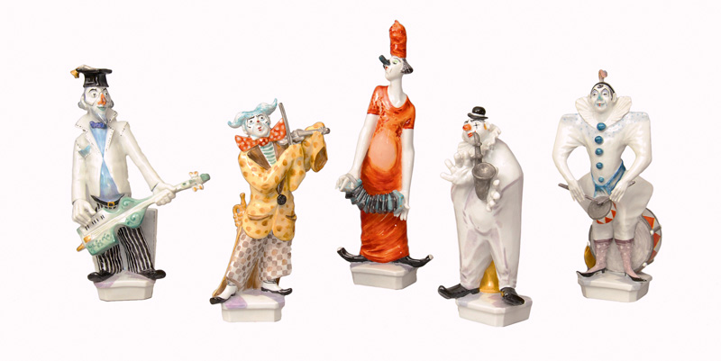 A rare figurine group "Five Meissen musicians"