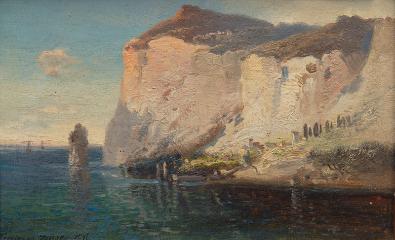 Village at the Steep Coast of Capri