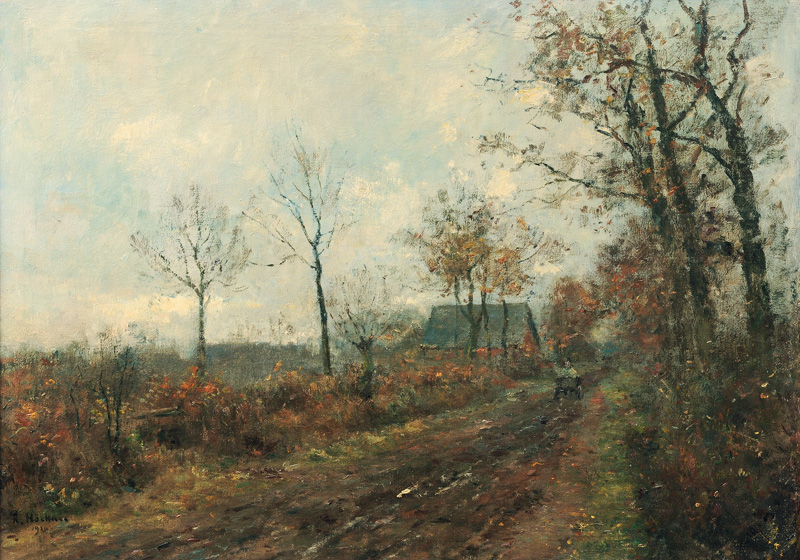 Landscape with Horse Cart