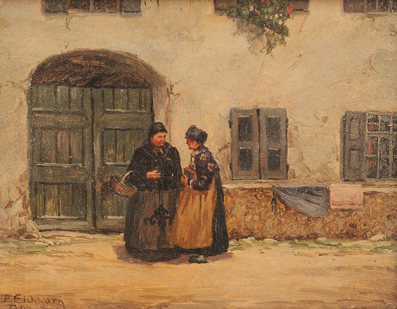 Two Women from Dachau talking