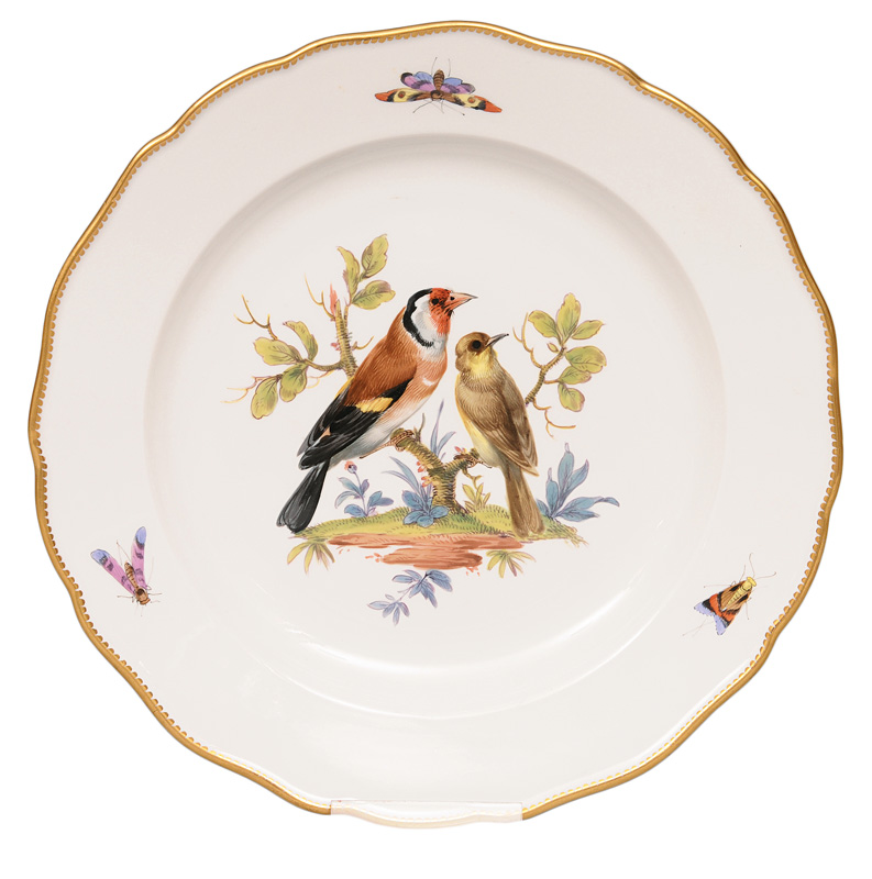 A plate with bird painting