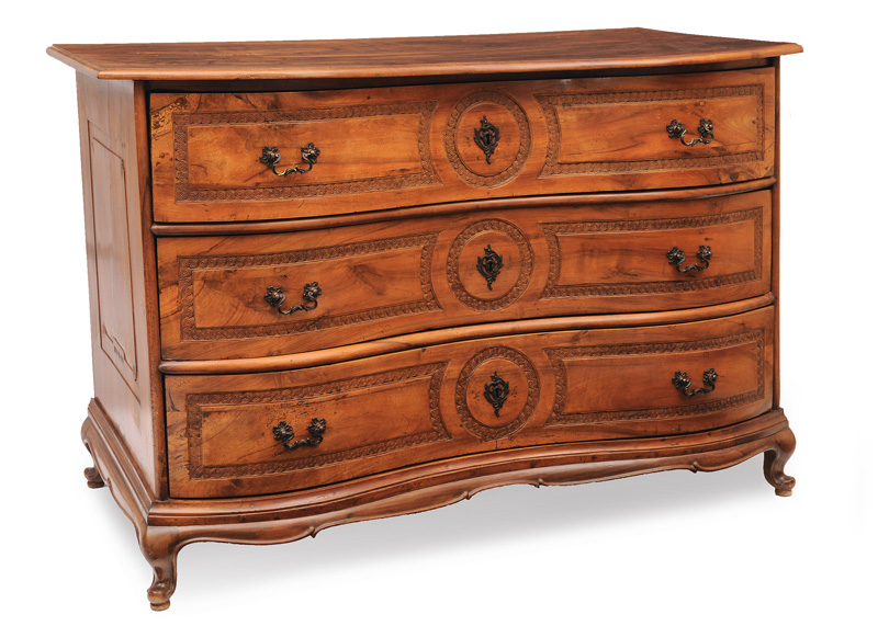 A Baroque chest of drawers