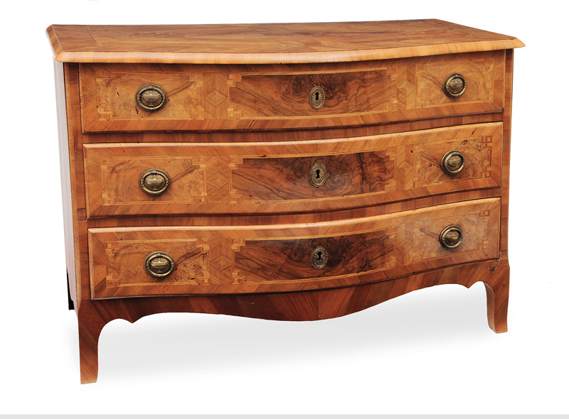 A Baroque chest of drawers