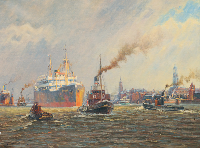 Karl Meyer-Nieting - Hamburger Hafen Hamburger Hafen