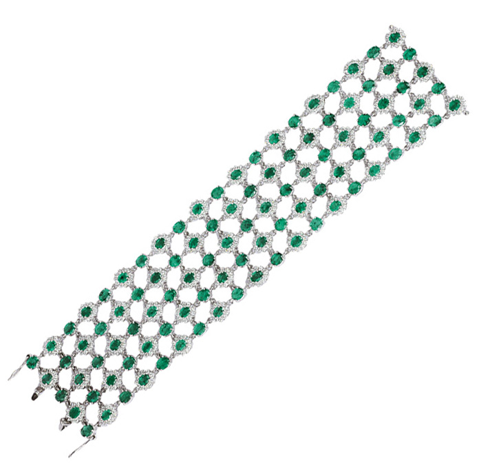 Hochfeines Smaragd-Brillant-Armband