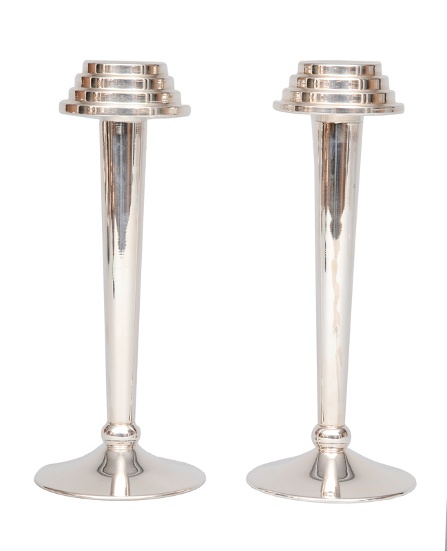 A pair modern candle holders