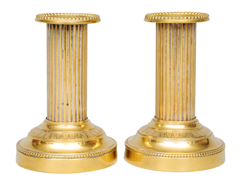 A pair of classical candlesticks