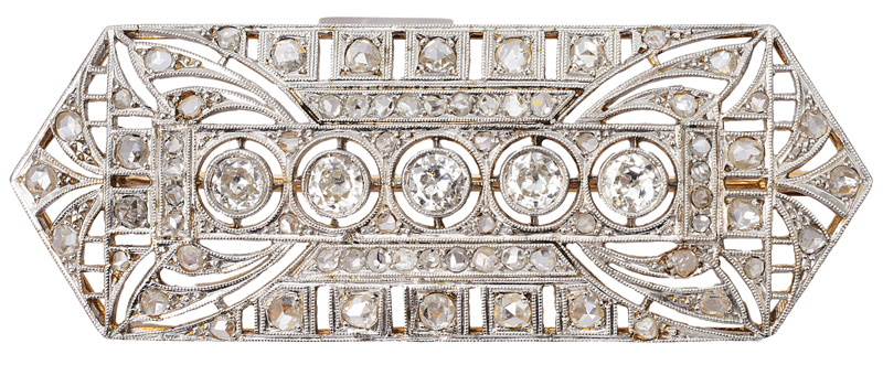 An Art Deco brooch